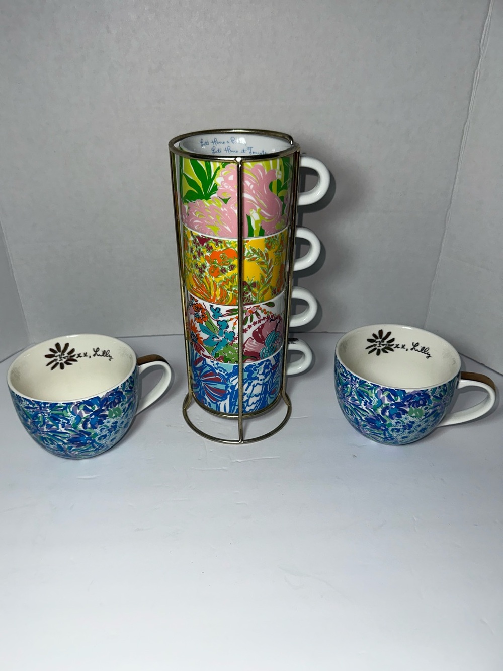 Lilly Pulitzer Set of 6 Mugs